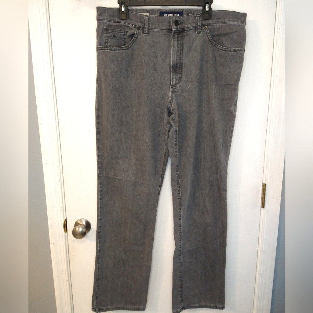 Alberto Tommy Comfort Fit T400 Dark Grey Wash Jeans